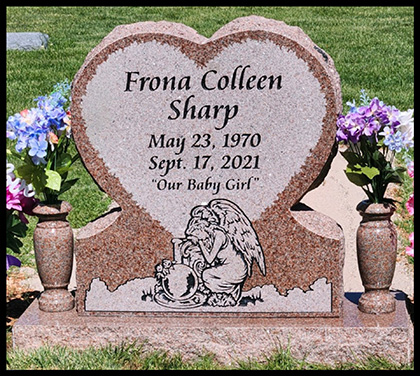 Thoughts of you Grave Marker Memorial Heart- Our Baby Girl – The